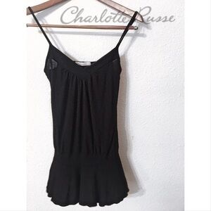 Charlotte Russe peplum swing tank top